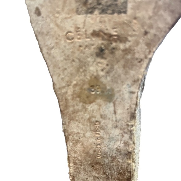 Celine White Leather Wedge - Picture 7 of 8